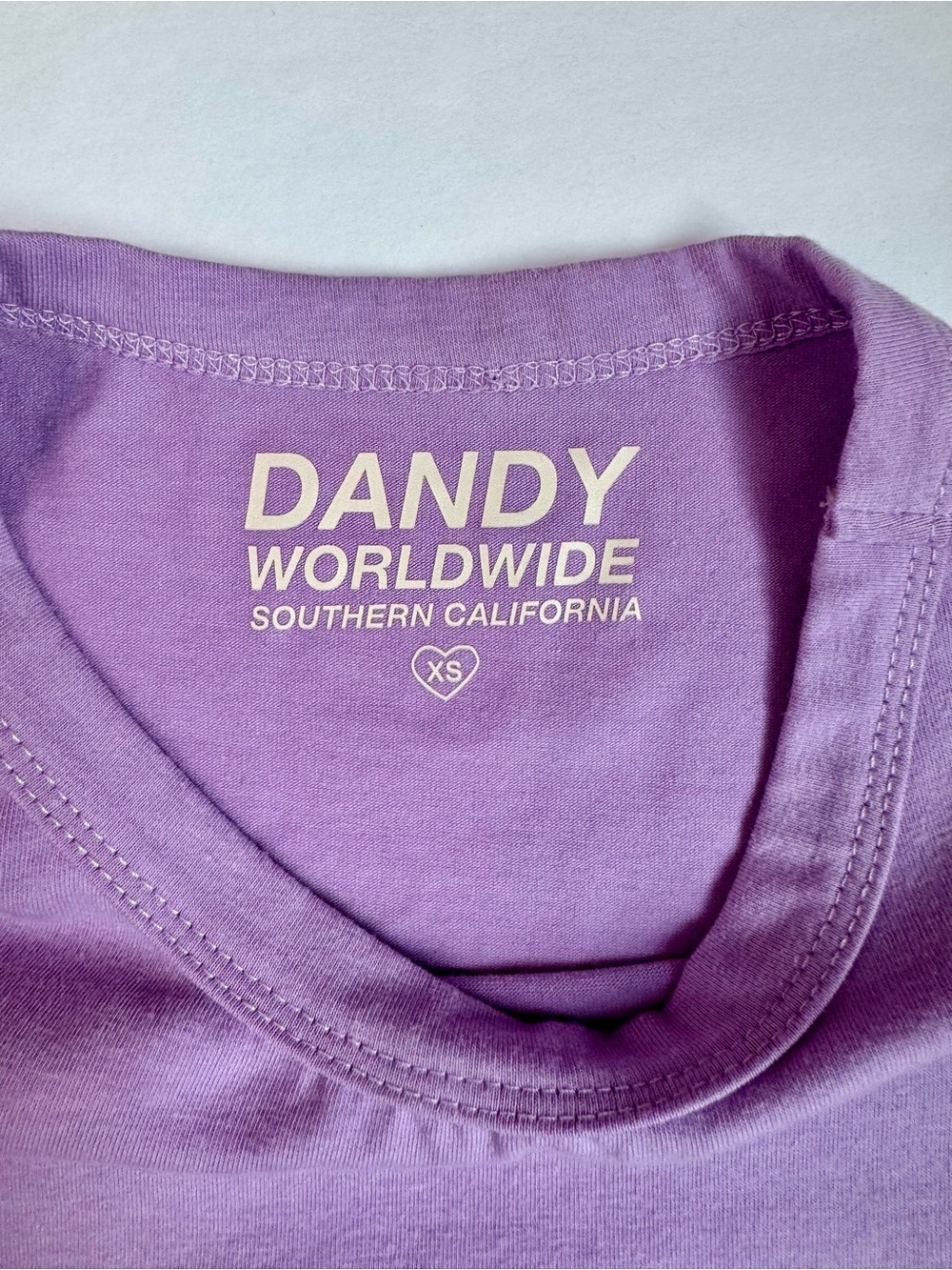 DANDY Worldwide Lavender 'Wish You Were Here' Short Sleeve Tee - Picture 2 of 6
